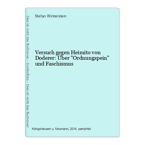 Versuch gegen heimito von - versuch,