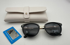 Sonnebrille Damen Brille C2 51 21-143 Schwarz Gold stylisch  UV400 Polarized