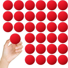 30 Stück Rote Schwammbälle