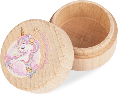 Milchzahndose holz zahnbox mit - milchzahndose,