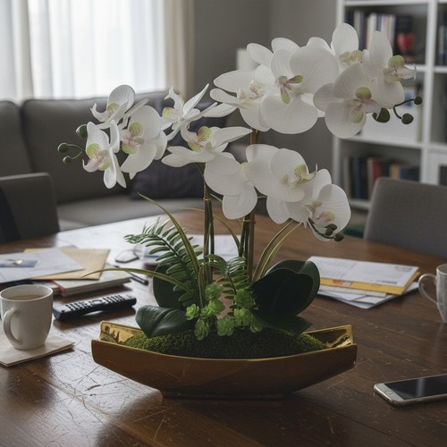 Künstliche orchidee 38cm topf - künstliche,