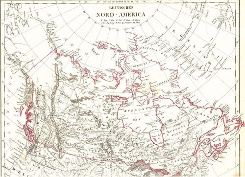 Landkarte british north - landkarte,
