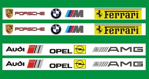 Slotcar aufkleber für carrera - aufkleber,