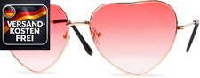 Herzbrille Rosa Herz Brille