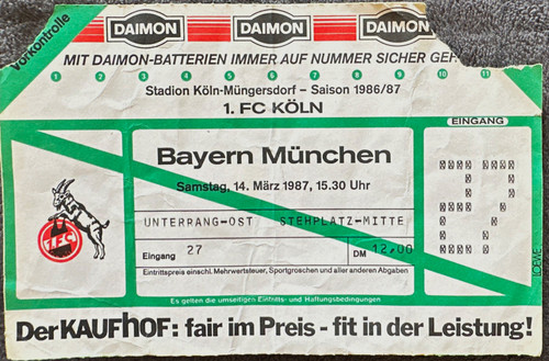 Ticket köln vs - 1.,