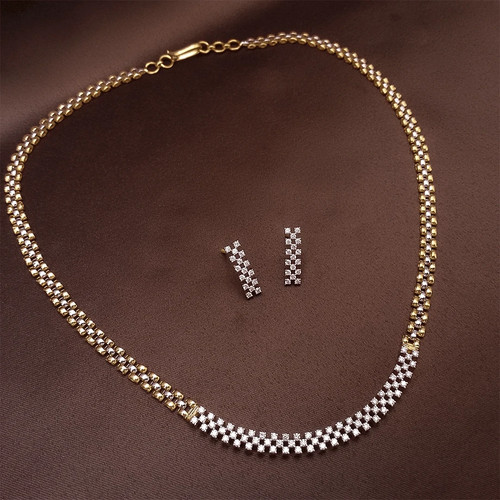 Diamant braut halskette - 3,
