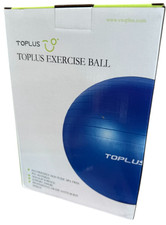 TOPLUS Gymnastikball Stabilitätsball mit Schnellpumpe 65cm schwarz