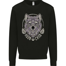 Mandala Wolf Herren Sweatshirt Pullover