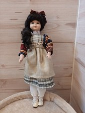 Vintage Sammel Edition hübsche alte Porzellan Puppe handgefertigt handbemalt