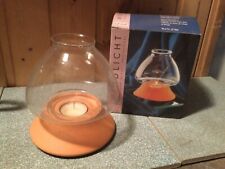 Windlicht Miami, Rastal, OVP, Terracotta, Kristallglas, 14cm, Teelicht