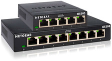 NETGEAR Gigabit Switch GS305 / GS308 Metallgehäuse 5 / 8 Ports lüfterlos leise