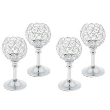 4 Stück CRYSTAL CANDLE HOLDER