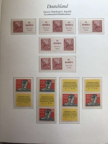 Ddr sammlung zusammendrucke - zd,