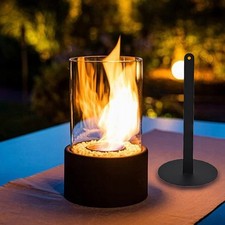 Bio-Ethanol Standkamin Dekokamin Kaminofen anthrazitschwarz mit Zubehör