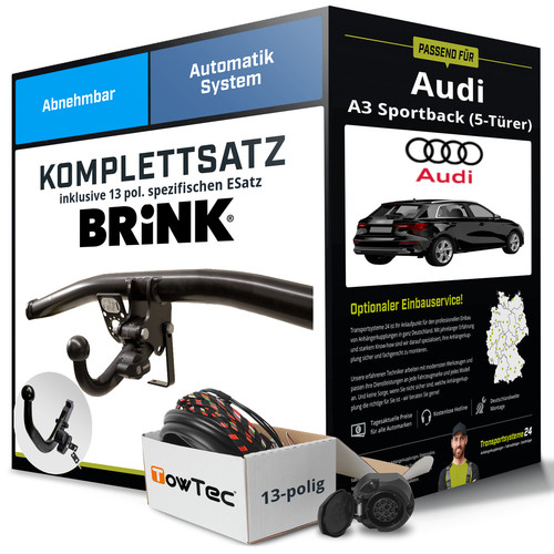 Für audi sportback typ - a3,