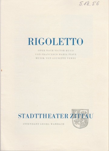 Programmheft giuseppe verdi - giuseppe,