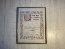 Original Heimatrechts-Urkunde