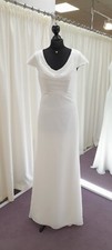 NEU DESIGNER BRAUTKLEID GR 38 LOHRENGEL IVORY VINTAGE BOHO WASSERFALL