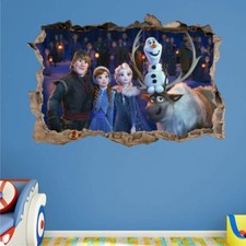 s83  Wandtattoo 120cm Disney Frozen Eiskönigin loch STICKER 3D Wandaufkleber 