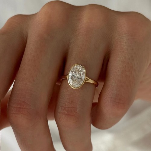 Damen diamant ring lab grown - ring,