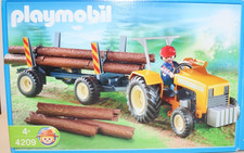 Playmobil Traktor Langholz Transport Anhänger (Forstwirtschaft) 4209 mit OVP