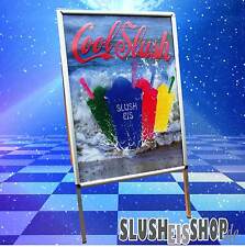 2x A1 Plakate Cool Slusheis für Kundenstopper Aufsteller Werbung Strassenständer