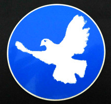 Werbe aufkleber friedenstaube - werbe-aufkleber,
