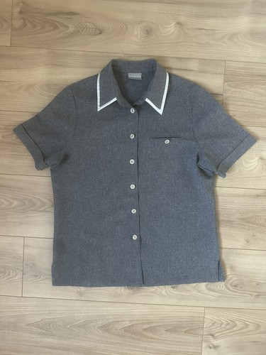 Bluse kurzarm grau - bluse, sehr