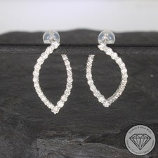 Wert 2670 € Brillant Ohrringe (ca. 1,14 carat) 900 Platin xxyy