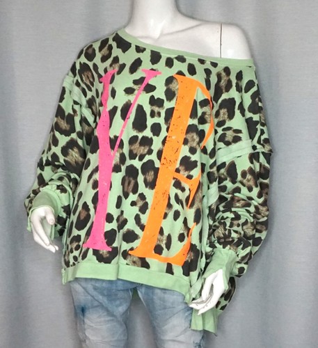 Oversized sweater linksnaht - oversized,