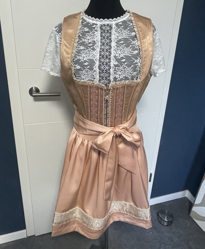 Damen dirndl roségold weiß - damen, roségold/weiß