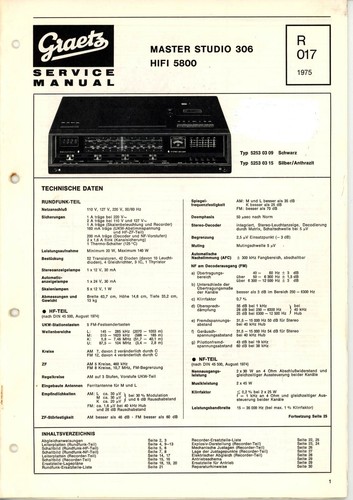 Graetz service manual - service,