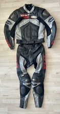 Original Lederkombi FLM Supermoto Gr 50 Race Leather Suit Motorrad Leder Kombi