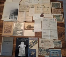 Deutsches Kaiserreich bis 3. Reich...Dokumente, Orden, Bücher, Banknoten, Fotos