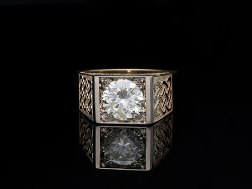 Diamant ring 585 - 2,43, gold