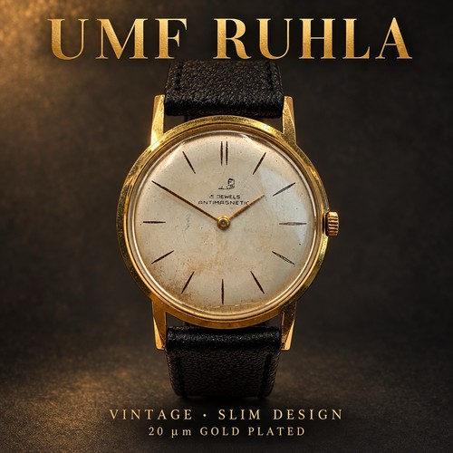 Umf ruhla vintage herrenuhr - ruhla,