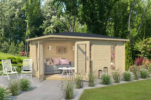 Gartenhaus blockhaus walmdach - blockhaus,