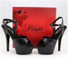 Echtleder Plateau Pumps Gr