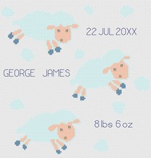 Kreuzstich Geburt Sampler Set