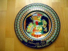 Rosenthal - Björn Wiinblad Weihnachtsteller 1973 "Melchior" Porzellan Teller