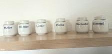 6x altes Gewürzbehälter  Porzellan
