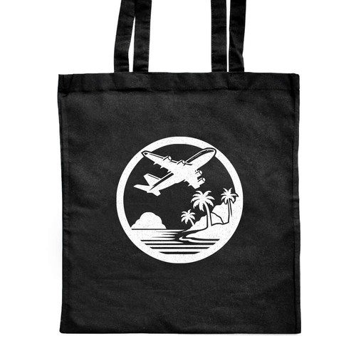 Jet plane over tropical - plane,