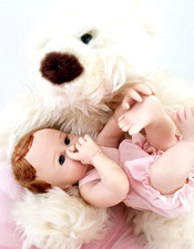 2 Künstlerpuppen Bear Hugs