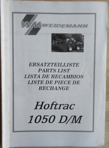 Weidemann ersatzteilliste für - weidemann,