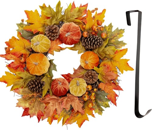Herbstkranz rattan deko 60cm - deko,