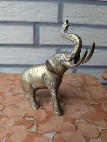 Messing elefant figur - messing,