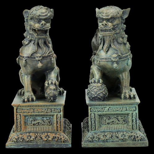 Chinesische löwen figuren - chinesische,