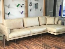 Gyform Sofa Couch "Eliot" Leder italienisches Design sand