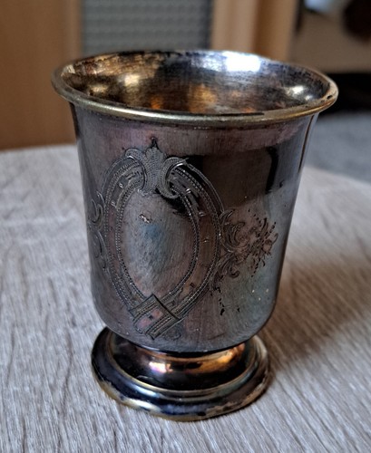 Versilberte becher mit - becher, wappen