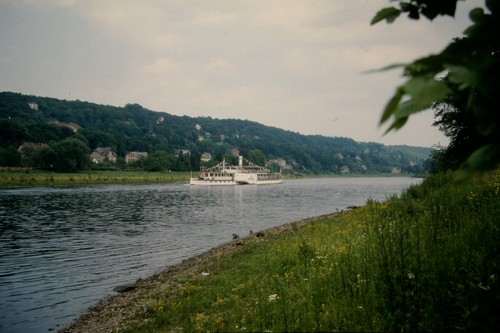 Dia schaufelraddampfer meissen - dia,